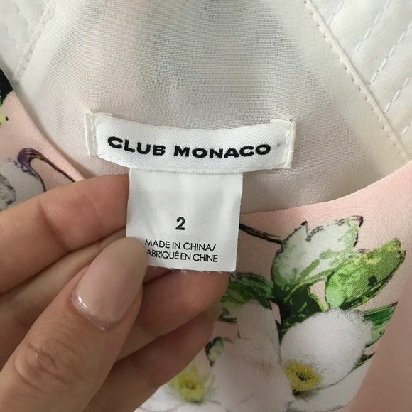 Club Monaco Rosan Floral Dress size 2 / 4 (runs big) - Picture 4 of 6